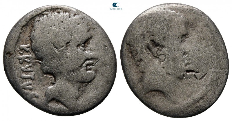 M. Junius Brutus 54 BC. Rome
Denarius AR

18 mm., 3,43 g.



fine