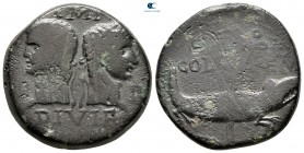 Augustus 27 BC-AD 14. Nemausus. Dupondius Æ