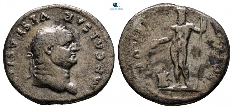Vespasian AD 69-79. Rome
Denarius AR

19 mm., 2,81 g.



nearly very fine
