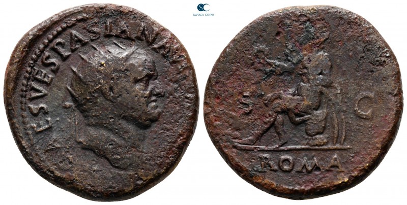 Vespasian AD 69-79. Rome
Dupondius Æ

28 mm., 14,01 g.



nearly very fin...
