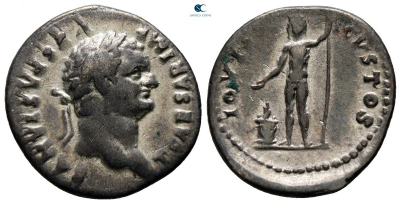 Titus, as Caesar AD 76-78. Rome
Denarius AR

20 mm., 3,04 g.



nearly ve...