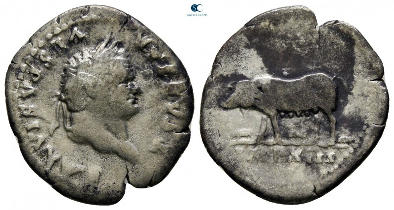 Titus AD 79-81. Rome
Denarius AR

20 mm., 2,43 g.



nearly very fine