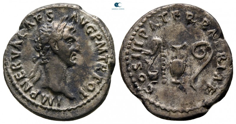 Nerva AD 96-98. Rome
Denarius AR

20 mm., 3,42 g.



very fine