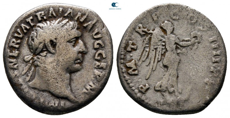 Trajan AD 98-117. Rome
Denarius AR

18 mm., 2,95 g.



nearly very fine