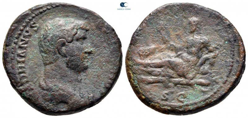 Hadrian AD 117-138. Rome
As Æ

28 mm., 12,27 g.



nearly very fine