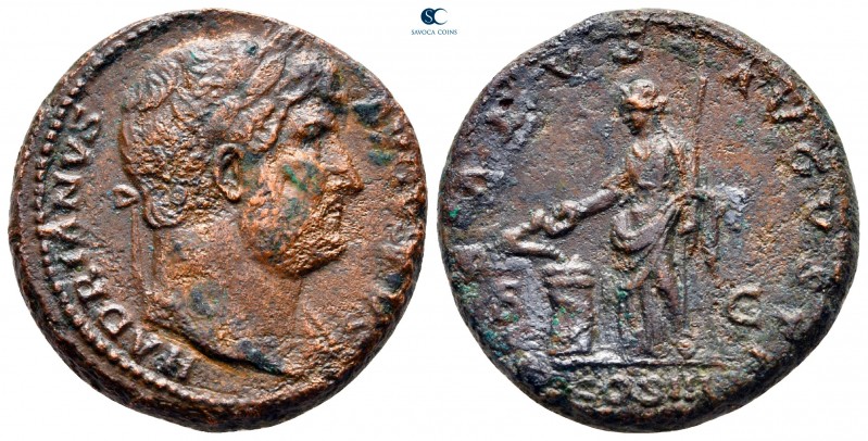 Hadrian AD 117-138. Rome
As Æ

27 mm., 13,66 g.



nearly very fine
