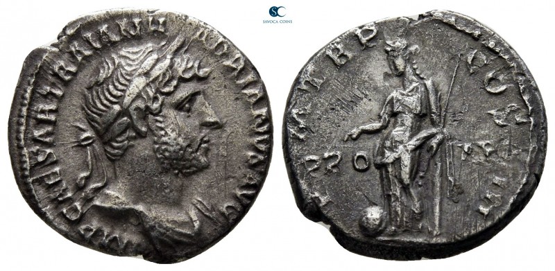 Hadrian AD 117-138. Rome
Denarius AR

18 mm., 2,99 g.



very fine