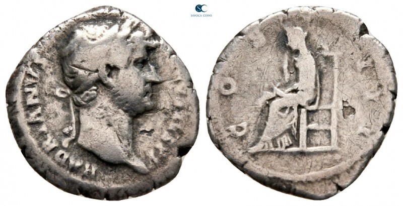 Hadrian AD 117-138. Rome
Denarius AR

19 mm., 2,61 g.



nearly very fine