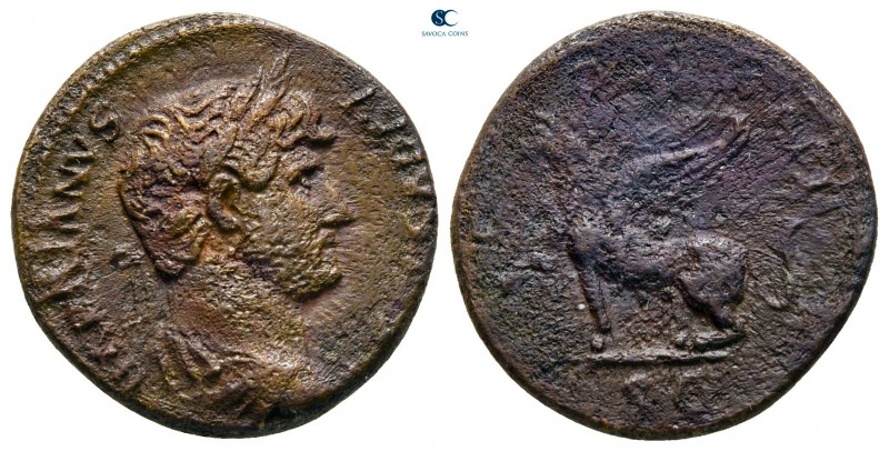 Hadrian AD 117-138. Rome
Quadrans Æ

19 mm., 3,48 g.



very fine