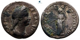 Sabina Augusta AD 128-137. Rome. Fourreé Denarius Æ