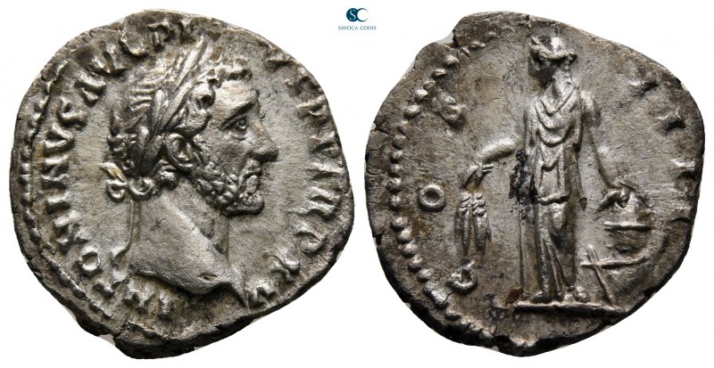 Antoninus Pius AD 138-161. Rome
Denarius AR

18 mm., 3,18 g.



very fine