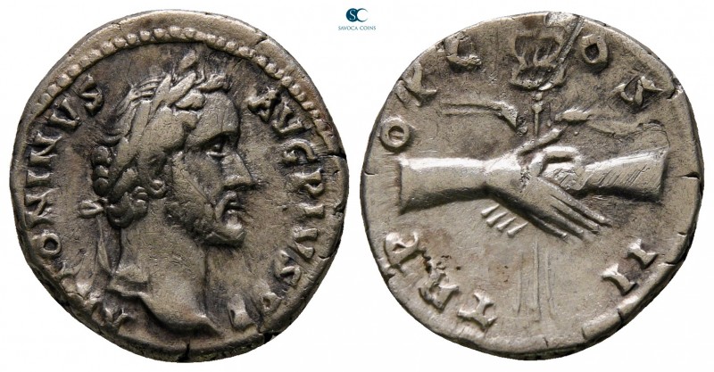 Antoninus Pius AD 138-161. Rome
Denarius AR

18 mm., 3,22 g.



very fine