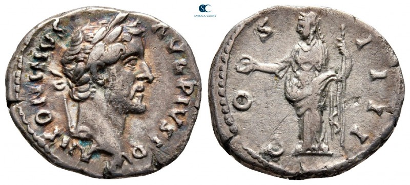Antoninus Pius AD 138-161. Rome
Denarius AR

20 mm., 3,27 g.



very fine