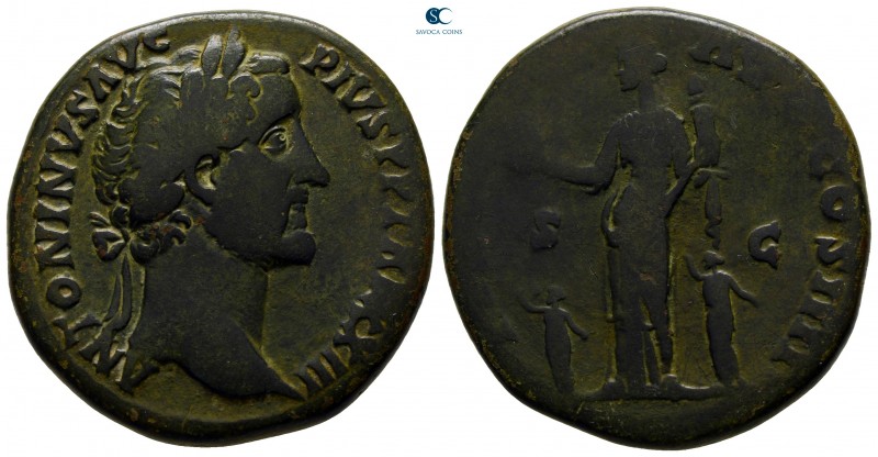Antoninus Pius AD 138-161. Rome
Sestertius Æ

32 mm., 21,45 g.



nearly ...