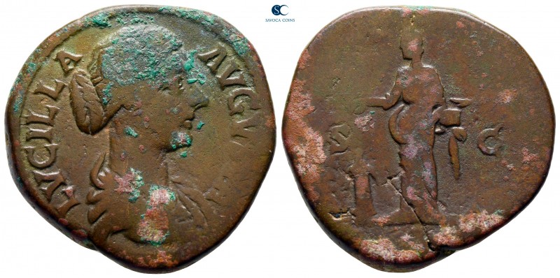 Lucilla AD 164-182. Rome
Sestertius Æ

32 mm., 22,36 g.



fine