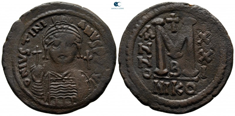 Justinian I AD 527-565. Nikomedia
Follis Æ

37 mm., 18,48 g.



very fine...