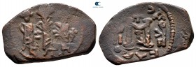 Heraclius & H.Constantine & Martina AD 610-641. Mint in Cyprus. Follis Æ