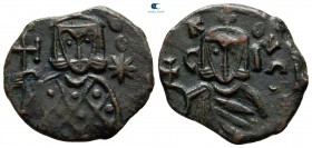 Leo V, the Armenian AD 813-820. Syracuse. Follis Æ
