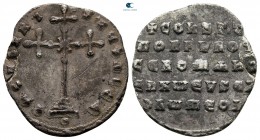Constantine VII Porphyrogenitus, with Romanus I AD 913-959. Constantinople. Miliaresion AR