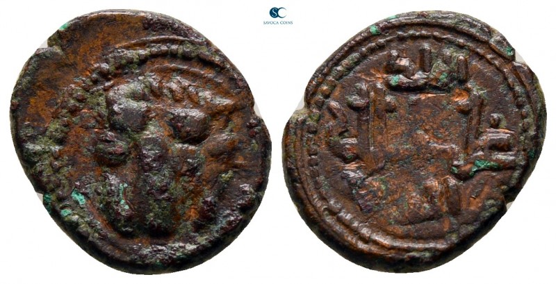 William II (the Good) AD 1166-1189. Sicily
Follaro Æ

15 mm., 1,85 g.



...