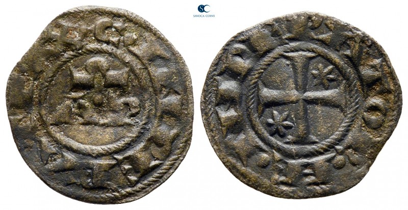Henry VI and Constance AD 1194-1197. Sicily, Brindisi
Denaro BI

17 mm., 0,63...