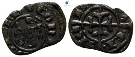 Corrado II AD 1254-1258. Sicily, Messina. Denaro BI
