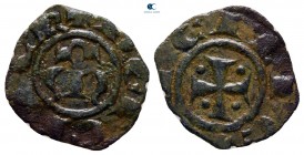 Manfredi AD 1258-1266. House of Hohenstaufen (1194-1268). Kingdom of Sicily, Messina. Denaro BI