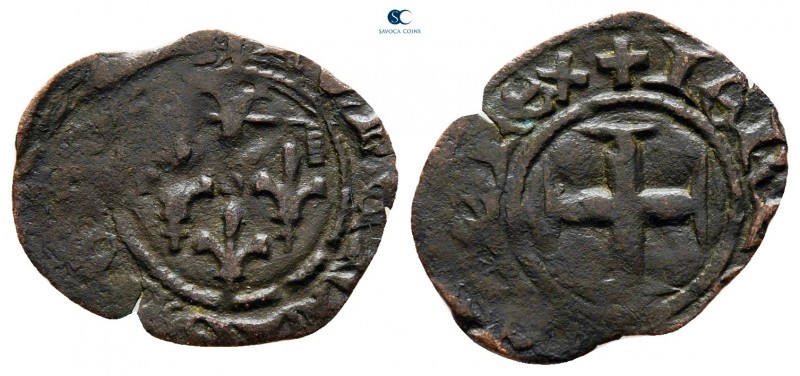 Charles I of Anjou AD 1266-1285. Napoli (Naples) mint
Denaro BI

16 mm., 0,33...