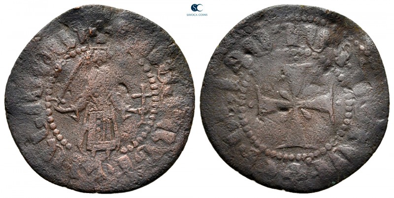 Gosdantin I AD 1298-1299. Royal
Kardez Æ

23 mm., 2,24 g.



fine