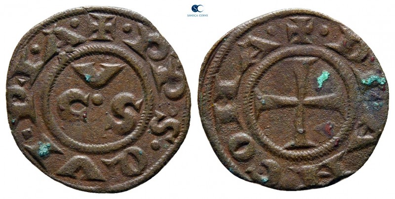 circa AD 1300-1400. Ancona
Denaro BI

16 mm., 0,67 g.



very fine