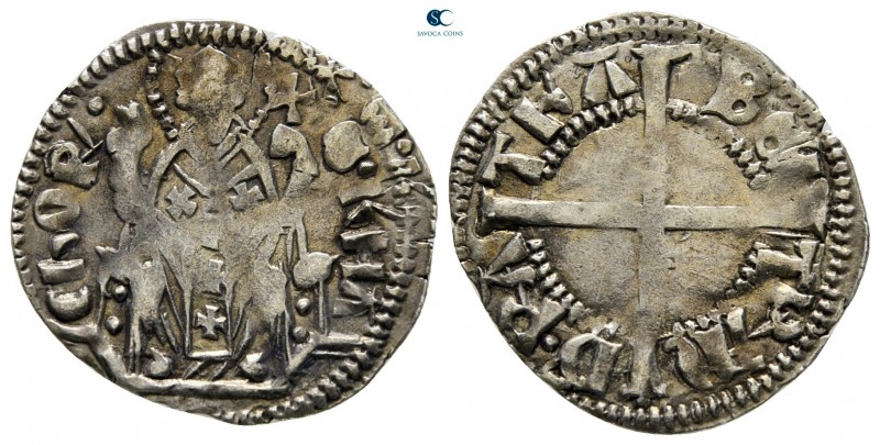 Bertando di San Genesio AD 1334-1350. Aquileia
Denaro AR

20 mm., 0,98 g.

...