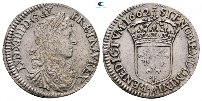France. Louis XIV 'the Sun King' AD 1643-1715.
1/12 Ecu AR 1662

21 mm., 2,26...