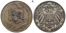Germany. Preußen. Wilhelm II. (Friedrich Wilhelm Viktor Albert), King of Prussia AD 1888-1918. Struck 1901 to the 200th Anniversary of the Prussian Ki...