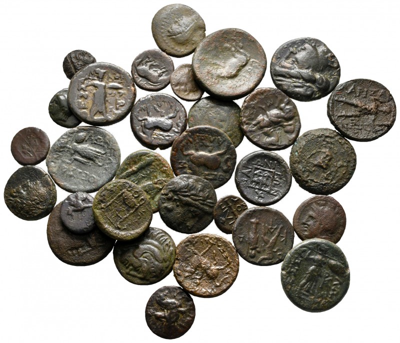 Lot of ca. 30 greek bronze coins / SOLD AS SEEN, NO RETURN!

very fine