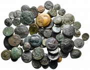 Lot of ca. 67 greek bronze coins / SOLD AS SEEN, NO RETURN!very fine