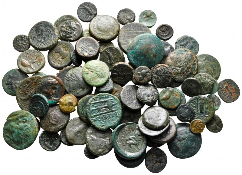 Lot of ca. 80 greek bronze coins / SOLD AS SEEN, NO RETURN!

very fine