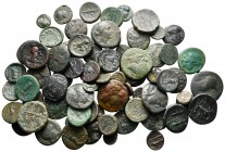 Lot of ca. 80 greek bronze coins / SOLD AS SEEN, NO RETURN!very fine
