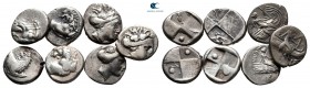 Lot of ca. 7 greek silver hemidrachms / SOLD AS SEEN, NO RETURN!very fine