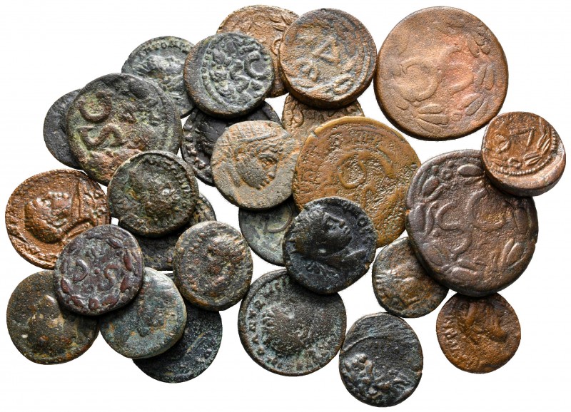 Lot of ca. 27 roman provincial bronze coins / SOLD AS SEEN, NO RETURN!

nearly...