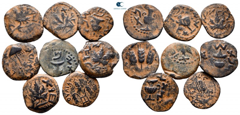 Lot of ca. 8 judaean bronze coins / SOLD AS SEEN, NO RETURN!

nearly very fine