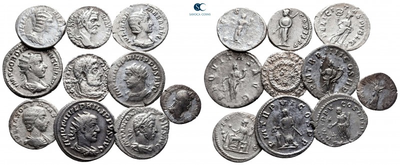 Lot of ca. 10 roman silver coins / SOLD AS SEEN, NO RETURN!

nearly very fine