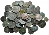 Lot of ca. 60 late roman bronze coins / SOLD AS SEEN, NO RETURN!very fine