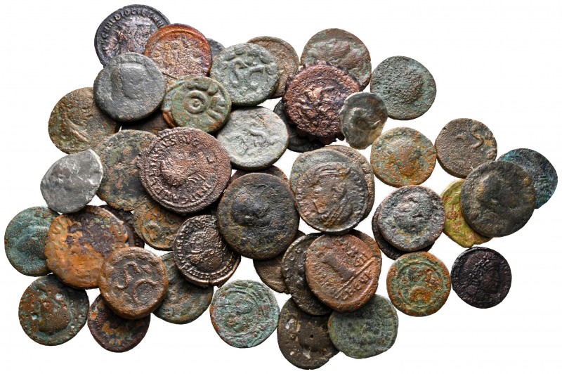 Lot of ca. 52 ancient bronze coins / SOLD AS SEEN, NO RETURN!

fine