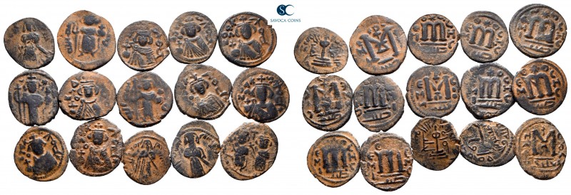 Lot of ca. 15 arab-byzantine bronze coins / SOLD AS SEEN, NO RETURN!

very fin...