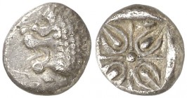 (s. VI a.C.). Jonia. Mileto. 1/12 de estátera. (S. 3532 sim) (BMC. XIV, 32 var). 0,99 g. MBC.