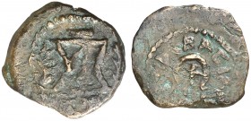 Judea. Herodes I, el Grande (37-4 a.C.). Jerusalén. AE 19. (S.GIC. 5527) (CNG. X, 654). 2,99 g. BC+.