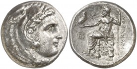 Imperio Macedonio. Alejandro III, Magno (336-323 a.C.). Mileto. Tetradracma. (S. 6721 var) (MJP. 2109). 16,88 g. MBC+.