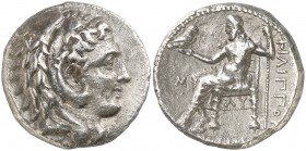 Imperio Macedonio. Filipo III, Arridaeo (323-317 a.C.). Babilonia. Tetradracma. (S. 6749) (CNG. III, 973f). 16,81 g. MBC+.