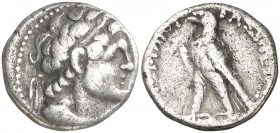 Egipto Ptolemaico. Ptolomeo VI, Filometor (180-145 a.C.). Didracma. (S. 7895). 6,57 g. MBC/MBC-.