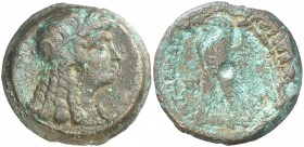 Egipto Ptolemaico. Ptolomeo VI, Filometor (180-145 a.C.). AE 27. (S. 7903). 16,12 g. MBC/MBC-.